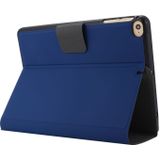 Voor iPad mini 5 / 4 / 3 / 2 / 1 Elektrisch geperste textuur horizontale flip lederen behuizing met houder & pen slot (Navy Blue)