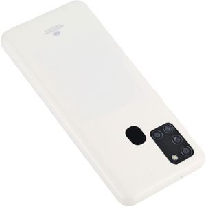 Voor Samsung Galaxy A21s GOOSPERY JELLY Volledige dekking Soft Case (Wit)