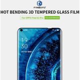 Voor OPPO Find X2 Pro PINWUYO 9H 3D Hot Bending Tempered Glass Film(Zwart)