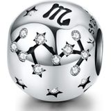 S925 Sterling Silver Twelve Constellation Beaded DIY Bracelet Accessoires Sieraden Zilveren Kralen  Style: Scorpio
