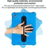 Voor iPad Air 2/9.7 2017/2018 Shield 360 Rotatie Handvat EVA Schokbestendige PC Tablet Case (Blauw Zwart)