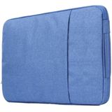 Modieus universeel 11.6 inch Denim Laptoptas Pouch met rits voor MacBook  Lenovo en andere Laptops  Afmetingen: 32.2 x 21.8 x 2 cm (blauw)