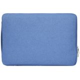 Modieus universeel 11.6 inch Denim Laptoptas Pouch met rits voor MacBook  Lenovo en andere Laptops  Afmetingen: 32.2 x 21.8 x 2 cm (blauw)