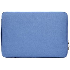 Modieus universeel 11.6 inch Denim Laptoptas Pouch met rits voor MacBook  Lenovo en andere Laptops  Afmetingen: 32.2 x 21.8 x 2 cm (blauw)