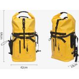 Afishtour FW2079 35L PVC Outdoor Sports Waterdichte Tas Duiken Grote Capaciteit Rugzak (Zwart)