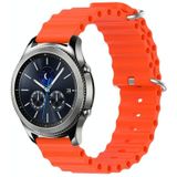 Voor Samsung Gear S3 Classic 22mm Ocean Style siliconen effen kleur horlogeband
