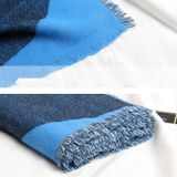 Y70 Geometrische kleur bijpassende kasjmier dikke warmte dual-use sjaal sjaal(200 x 80cm)