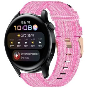 Voor Huawei Watch 32mm nylon geweven horlogeband