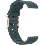Voor Ticwatch Pro 2020 / Ticwatch? GTX 22mm Dot Texture polsband (Olijfgroen)