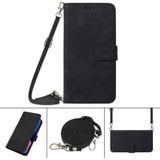 Crossbody 3D In relif gemaakte flip lederen telefooncase voor iPhone SE 2022 / SE 2020 / 8/7