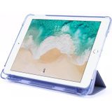 Voor iPad Air 2 Airbag Horizontale Flip Lederen Behuizing met drievoudige houder & penhouder(Paars)