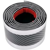 Universele Electroplate Carbon Fibre auto deurdrempel decoratie strip decoratieve sticker  grootte: 3CM x 2M (zilver)