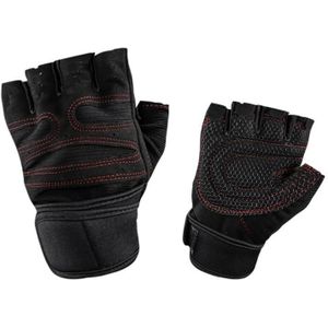 ST-2120 Gym Exercise Equipment Anti-Slip Gloves  Size: L(Black)