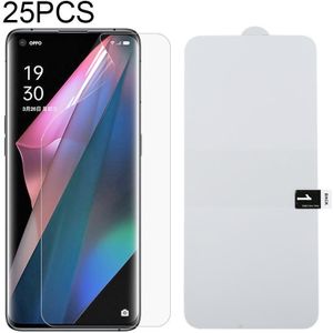 Voor OPPO Find X3 25 STUKS Full Screen Protector Explosieveilige Hydrogel Film