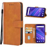 Lederen telefoonhoesje voor Umidigi A5 Pro (Brown)