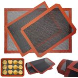 Holle non-stick hoge temperatuur bakmat ademende glasvezel bakken pan mat  specificatie: 57x37cm rechte hoek