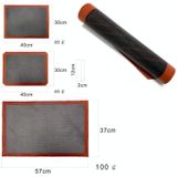 Holle non-stick hoge temperatuur bakmat ademende glasvezel bakken pan mat  specificatie: 57x37cm rechte hoek