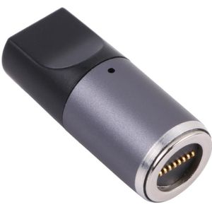 USB-C / Type-C vrouw tot 8-pins Magnetische DC Ronde kop Gratis plug opladen adapter