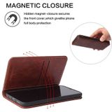 Voor iPhone X / XS Retro Tree Bark Texture PU Magnetic Horizontal Flip Leather Case met Holder & Card Slots & Wallet(Brown)