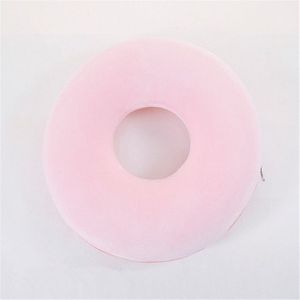 Anti-decubitus kussen traagschuim cirkel Stoelkussen (roze)