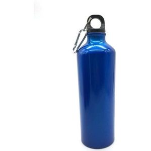 Aluminium Outdoor Sports Bottle Portable Bergbeklimmen Fles Rijden Water Fles  Capaciteit: 750ml (Blauw)