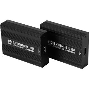 Measy ET1820 HDMI Extender Zender en Ontvanger Converter  POE Enkele Voeding  Transmissie Afstand: 200m (EU Plug)