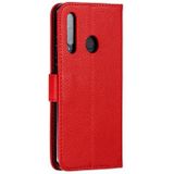 Feather patroon Litchi textuur horizontale Flip lederen draagtas met portemonnee & houder & kaartsleuven voor Huawei Honor 10i/P Smart + 2019/Honor 20i/Honor 10 Lite (rood)