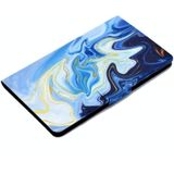 Voor Samsung Galaxy Tab A 8.0 (2019) T290 / T295 Voltage Painted Pattern Tablet PC Protective Leather Case met Bracket & Card Slots & Anti-skid Strip(Blue Marble)