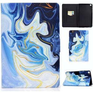 Voor Samsung Galaxy Tab A 8.0 (2019) T290 / T295 Voltage Painted Pattern Tablet PC Protective Leather Case met Bracket & Card Slots & Anti-skid Strip(Blue Marble)