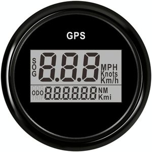 PLG2 DN52mm 12/24V Auto en Boot Algemene GPS Kilometerteller Snelheidsmeter (BN)
