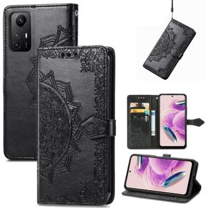 Voor Xiaomi Redmi Note 12S lederen telefoonhoes met mandala-relif