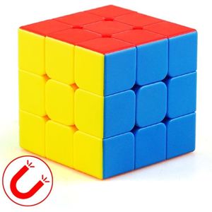 Moyu Mr. M-serie magnetische kubus twisty puzzel speelgoed drie lagen kubus puzzel speelgoed (kleur)