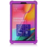 Voor Galaxy Tab A 10.1 (2019) T510 Tablet PC Siliconen beschermhoes met onzichtbare beugel (Paars)