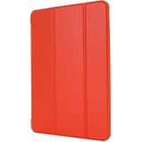 TPU Horizontale Flip Lederen Case met drie-vouwbare houder voor iPad Pro 11  /