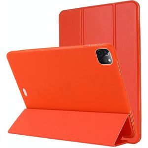 TPU Horizontale Flip Lederen Case met drie-vouwbare houder voor iPad Pro 11  /