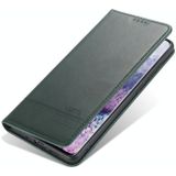 Voor Samsung Galaxy S20 AZNS Magnetic Calf Texture Horizontale Flip Lederen case met kaartslots & portemonnee (Donkergroen)