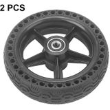 2 pc's 6.5x1.85 Solid Tyre Honeycomb Tyre Electric Scooter Tyre  Specificatie: met plastic wiel