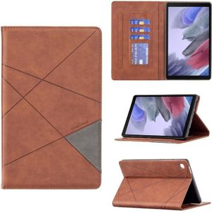 Voor Samsung Galaxy Tab A7 Lite SM-T220/SM-T225 Rhombus Textuur Horizontale Flip Magnetische Lederen Hoes met Houder &sleuven (Bruin)