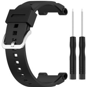 Voor Huawei Kids Watch 4x siliconen vervangende riem horlogeband met demontage tools  one size (zwart)
