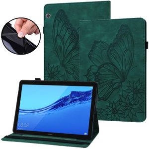 Voor Huawei MediaPad T5 Big Butterfly Lederen tablet Case