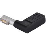 USB-C / Type-C Female tot 5 Pin MagSafe 1 (L-vormige) Mannelijke oplaadadapter (zwart)