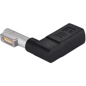 USB-C / Type-C Female tot 5 Pin MagSafe 1 (L-vormige) Mannelijke oplaadadapter (zwart)