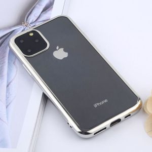 Transparante TPU anti-drop en waterdichte mobiele telefoon beschermende case voor iPhone 11 Pro (2019) (zilver)