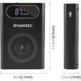 HAWEEL DIY 4 x 21700 batterij 22 5 W snel opladen 15 W draadloos opladen Power Bank Box Case met display  exclusief batterij