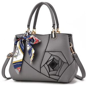 378 Three-dimensional Carved Ladies Handbag(Dark Gray)