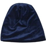 Unisex herfst en winter Velvet Hooded GLB eenvoudige oor bescherming GLB  grootte: 55-60cm (blauw)