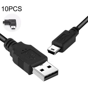 10 -st redecorder Breder Cord USB autolader Antihypertensieve lijn  stijl: 3 5 m+1a (Mini Right Bend)