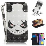 Voor Galaxy A70s 3D Formula Pattern Magnetic Attraction Horizontal Flip Leather Case met Lanyard  Support Holder & Card Slot & Wallet(Angry Bear)