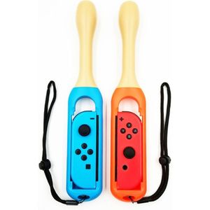 2 PC'S handvat houder grip drumstick met polsband voor Nintendo switch Joy-con