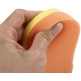 Auto Wax spons 8-Word vorm spons High-density wassende Sponge(Orange)
